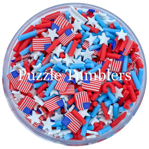 4TH OF JULY - POLYMER CLAY SPRINKLES