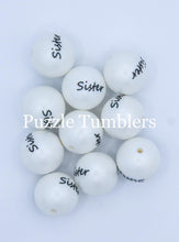Load image into Gallery viewer, 25MM BUBBLEGUM BEADS (10 PIECE) -SISTER BEAD