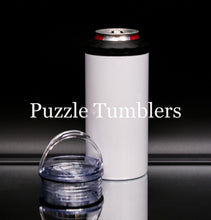 Load image into Gallery viewer, 3-IN-1 SUBLIMATION BOTTLE/CAN/SKINNY CAN COOLER WITH 2 LIDS