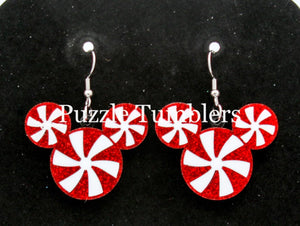 PEPPERMINT MOUSE EARRINGS