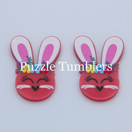 PINK BUNNY STUD EARRINGS