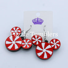 Load image into Gallery viewer, PEPPERMINT MOUSE EARRINGS