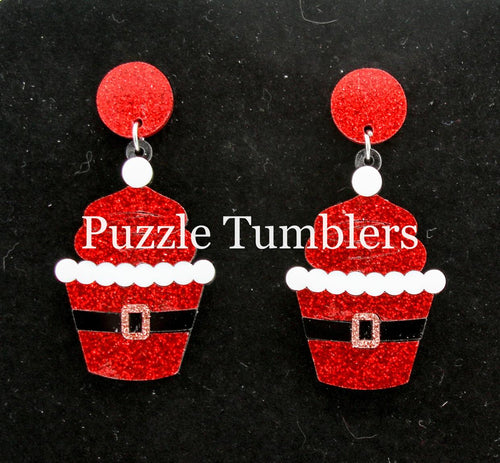 SANTA SUIT FRAPPE EARRINGS