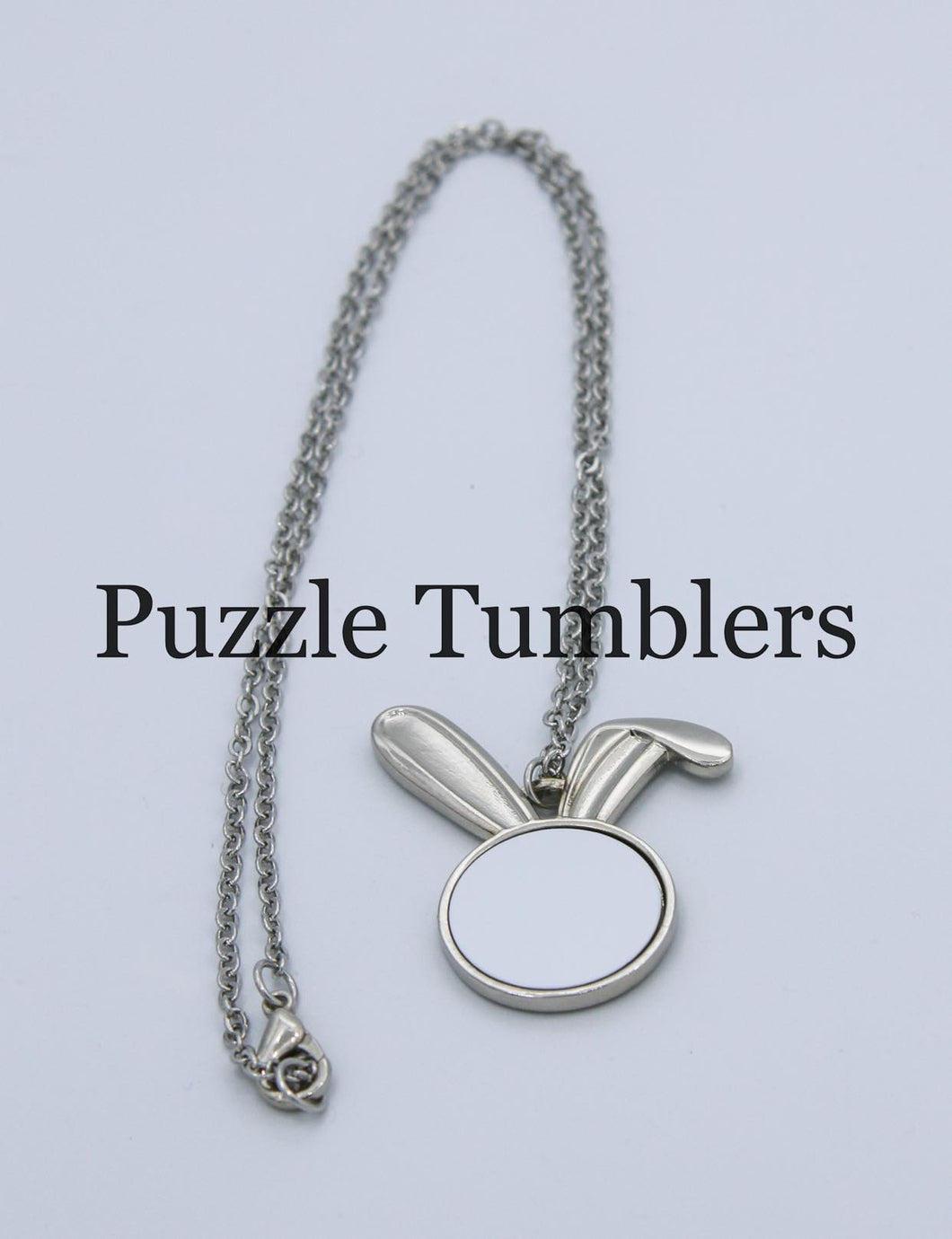 SUBLIMATION - BUNNY - SILVER NECKLACE