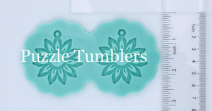 CUSTOM MOLD:  "SUNFLOWER" Earring Mold *May have a 14 Day Shipping Delay (E231)