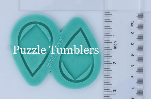 CUSTOM MOLD:  SINGLE HEART DROP EARRING  *May have a 7-10 Day Shipping Delay (E27)