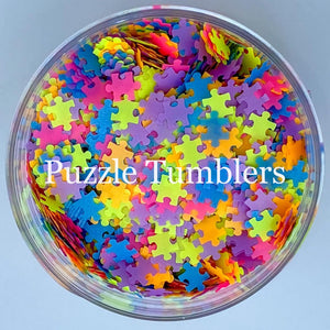 INFINITY PUZZLE PIECE NEON GLITTER