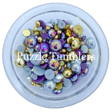 Load image into Gallery viewer, Rainbow Pearl &amp; Rhinestone Mix - Pearls, Berry, Periwinkle, Clear, Gold