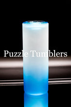 Load image into Gallery viewer, 25OZ SUBLIMATION GLASS OMBRE TUMBLER WITH COLORED LID (7 STYLES)