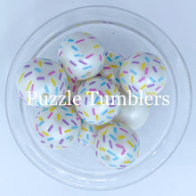 Load image into Gallery viewer, 25MM BUBBLEGUM BEAD (10 PIECE) -  SPRINKLES