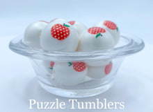 Load image into Gallery viewer, 25MM BUBBLEGUM BEAD (10 PIECE) -  POLKA DOT APPLE
