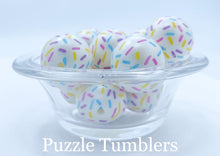 Load image into Gallery viewer, 25MM BUBBLEGUM BEAD (10 PIECE) -  SPRINKLES