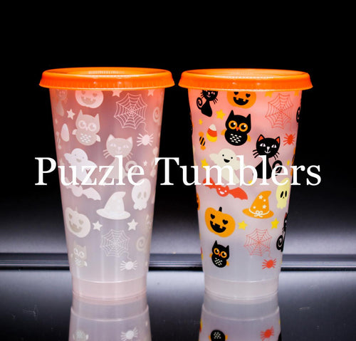 24OZ HALLOWEEN COLOR CHANGING (COLD) TUMBLER - NO LOGO