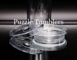 24OZ DOUBLE WALLED PLASTIC ACRYLIC SNOW GLOBE TUMBLER WITH 2 PIECE SHAKER LID - NO HOLE