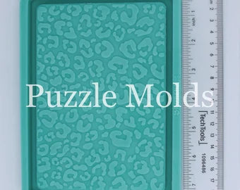 CUSTOM MOLD 5X7 LEOPARD PRINT TRAY MOLD  *May have a 14 Day Shipping Delay (T4)