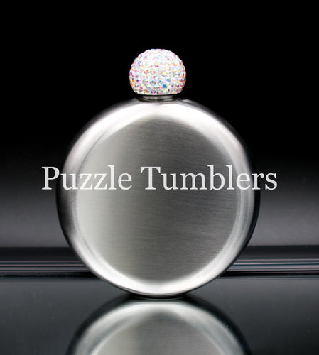 5OZ WOMEN'S FLASK WITH BLING