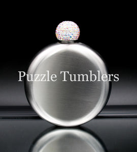 5OZ WOMEN'S FLASK WITH BLING