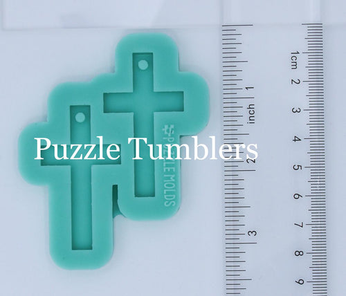 CUSTOM MOLD: CROSS EARRING *May have a 7-10 Day Shipping Delay (E73)