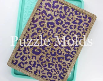 CUSTOM MOLD 8X11 LEOPARD PRINT TRAY MOLD  *May have a 14 Day Shipping Delay (T5)