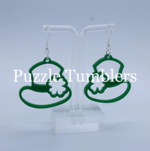 Load image into Gallery viewer, CUSTOM MOLD: Leprechaun Hat &amp; Clover Earring Mold *May have a 14 Day Shipping Delay (B22)