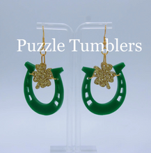 Load image into Gallery viewer, CUSTOM MOLD: Horseshoe &amp; Clover Earring Mold *May have a 14 Day Shipping Delay (B29)