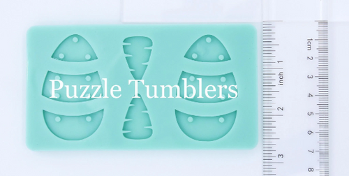 CUSTOM MOLD: Easter Egg Earring Mold *May have a 14 Day Shipping Delay (B35)