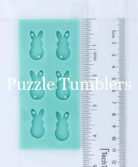 CUSTOM MOLD: Bunny Dangle Earring Mold *May have a 14 Day Shipping Delay (B39)