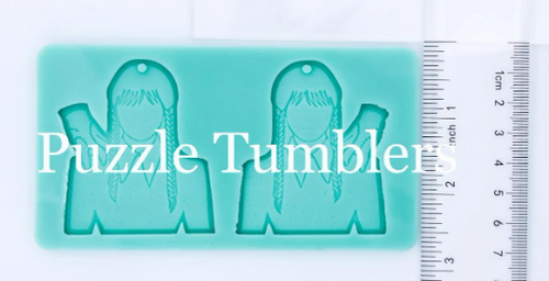 CUSTOM MOLD: Nevermore Earring with Hand Mold  *May have a 14 Day Shipping Delay (B67)