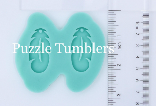 CUSTOM MOLD: Feather Earring Mold *May have a 14 Day Shipping Delay (B7)