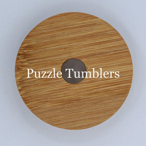 BAMBOO REPLACEMENT LID - FOR 12OZ GLASS JAR