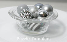 Load image into Gallery viewer, 25MM BUBBLEGUM BEADS VARIETY (10 PIECE) - SILVER MIX