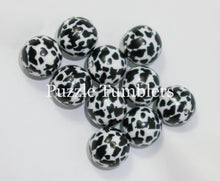 Load image into Gallery viewer, 25MM BUBBLEGUM BEADS (10 PIECE) - SPOTTED COW
