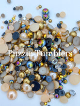 Load image into Gallery viewer, Rainbow Pearl &amp; Rhinestone Mix - Pearl, Gold, Black, Crystal