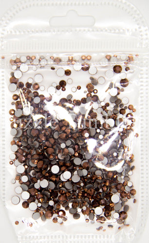 NEW Black Cherry 1000 Piece Variety Rhinestones AB/Clear Glass Crystal Stones (NON-Hot Fix) SS6-12