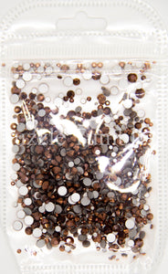 NEW Black Cherry 1000 Piece Variety Rhinestones AB/Clear Glass Crystal Stones (NON-Hot Fix) SS6-12