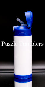 12OZ SUBLIMATION SIPPY CUP - BLUE