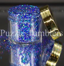 Load image into Gallery viewer, EGYPTIAN BLUE - HOLOGRAPHIC MEDIUM GLITTER