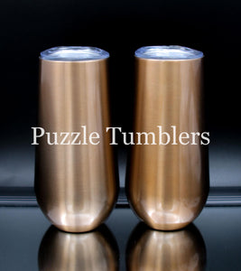 6OZ CHAMPAGNE FLUTE DUO - GOLD