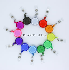 Badge Reels CLEAR Colors - $0.85/Each