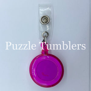 Badge Reels CLEAR Colors - $0.85/Each