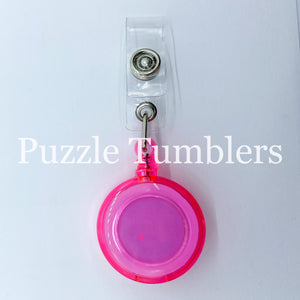 Badge Reels CLEAR Colors - $0.85/Each