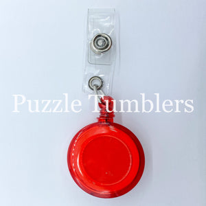 Badge Reels CLEAR Colors - $0.85/Each