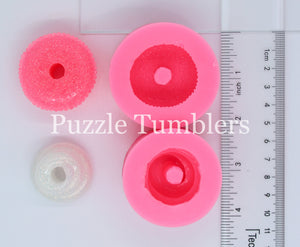 NEW - TWO PIECE CUPCAKE - STRAW TOPPER MOLD