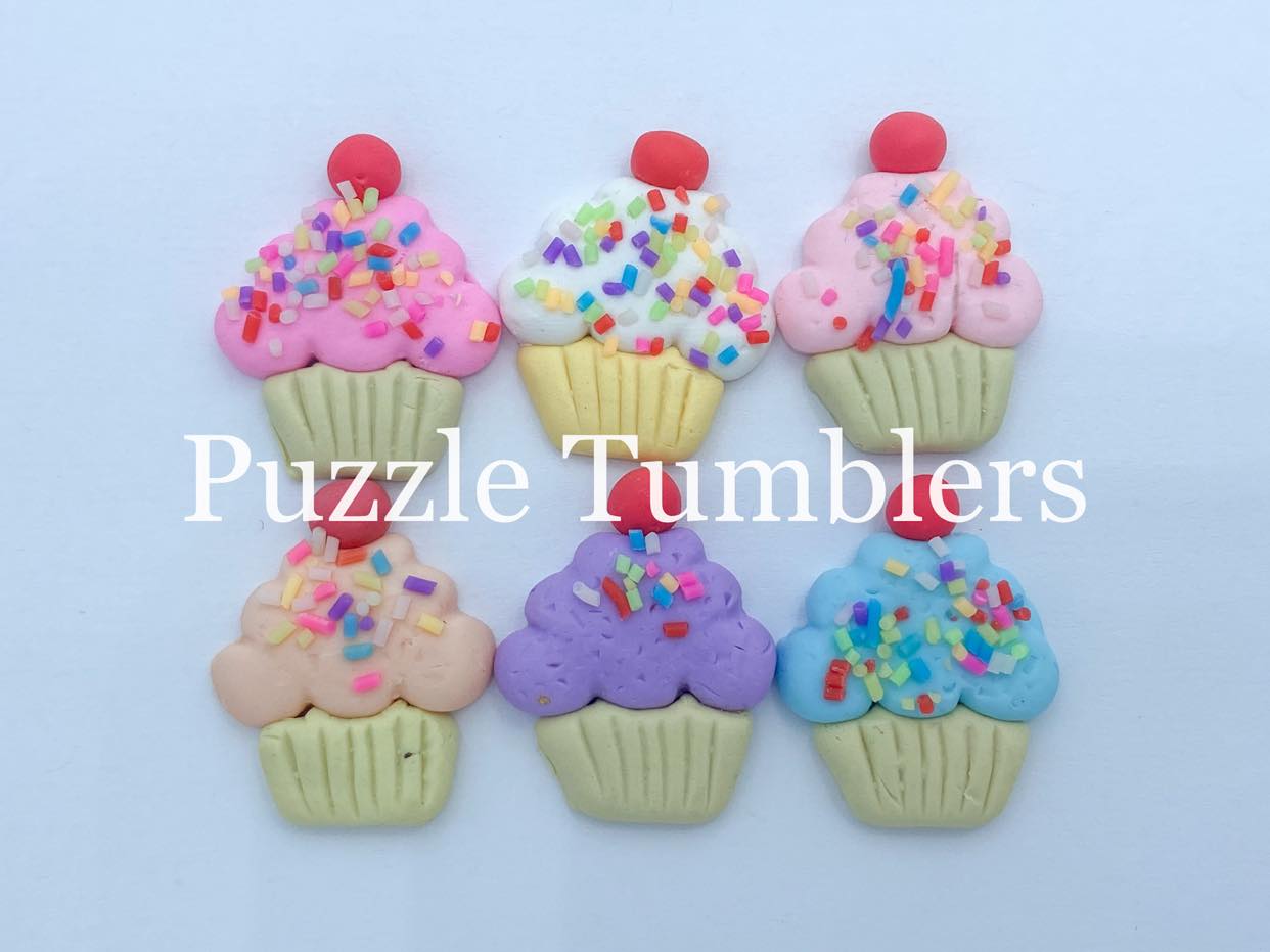CUPCAKE (6 PIECE) POLYMER CLAY1