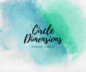 DIGITAL DOWNLOAD - CIRCLE SIZE FOR STUDDED TUMBLER *FILE ONLY - Silhouette Studio 3