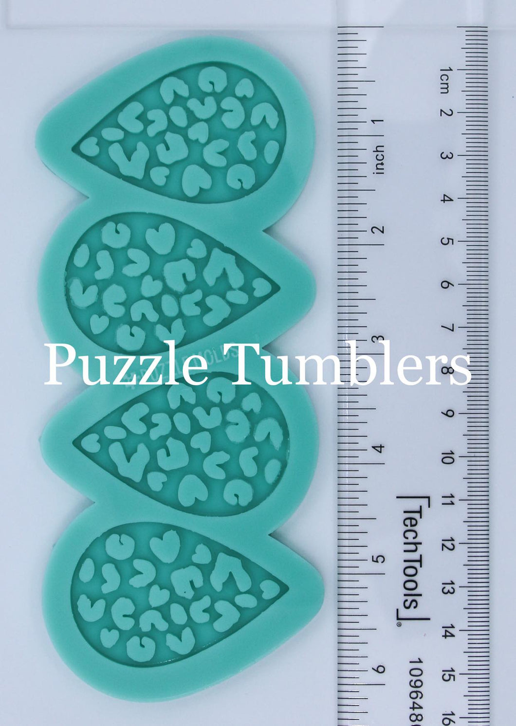 CUSTOM MOLD:  'DOUBLE LEOPARD PRINT EARRINGS' Mold *May have a 14 Day Shipping Delay (D14)