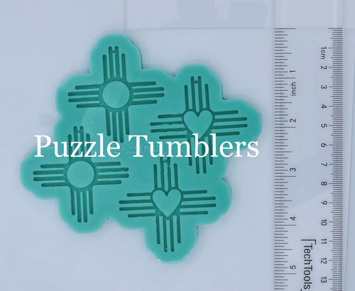 CUSTOM MOLD: DOUBLE ZIA CRISS CROSS EARRING MOLD  *MAY TAKE UP TO 14 DAYS TO SHIP (D25)