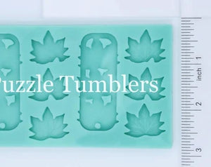 CUSTOM MOLD: Custom Layered Leaf Earring Mold *May have a 14 Day Shipping Delay (D51)