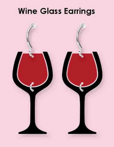 CUSTOM MOLD: Custom Wine Dangle Earring Mold *May have a 14 Day Shipping Delay (D60)
