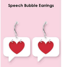 Load image into Gallery viewer, CUSTOM MOLD: Custom Large Conversation Heart Message Dangle Earring Mold *May have a 14 Day Shipping Delay (D70)